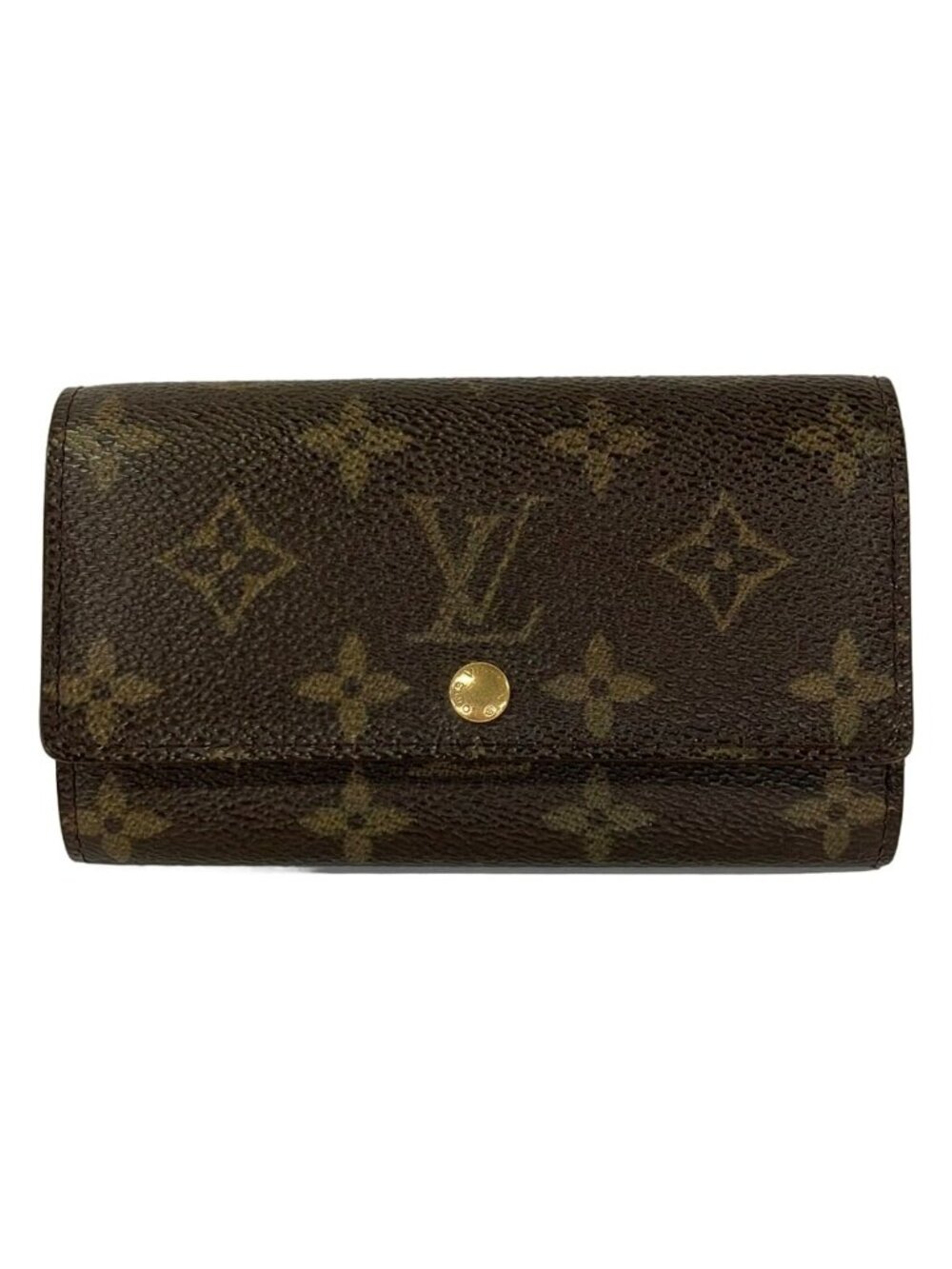 Louis Vuitton Bifold Wallet Monogram Porto Monnaie Zip Leather
